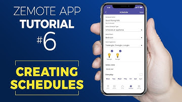 Zemote Home Automation App Tutorial - Creating Schedules