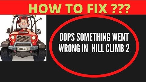 #wrong #howto #solved OOPS SOMETHING WENT WRONG IN HILL CLIMB 2 | FING 24 😌