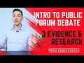 3 Evidence &amp; Research - Public Forum Debate Essentials Course