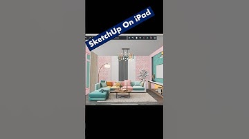 Realistic Interior Design in SketchUp On iPad #shorts #sketchup #3d #sketchuptutorial