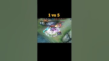 1 vs 5 Lapu Lapu 😈 #shorts #mlbb #mobilelegends