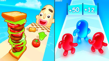 Sandwich Runner vs Join Blob Clash 3D