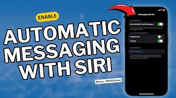 How to Enable Automatic Messaging with Siri on iPhone (OS 18 - UPDATED)
