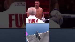 Fury Gets knocked down ? viral youtubeshorts news socialmedia boxing youtube trending