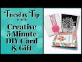 How to Make your Handmade Card Double as a Gift Idea in 5 Minutes