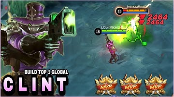 HYBRID Tank Build!! Clint Insane Damage - Build Top 1 Global Clint ~ MLBB