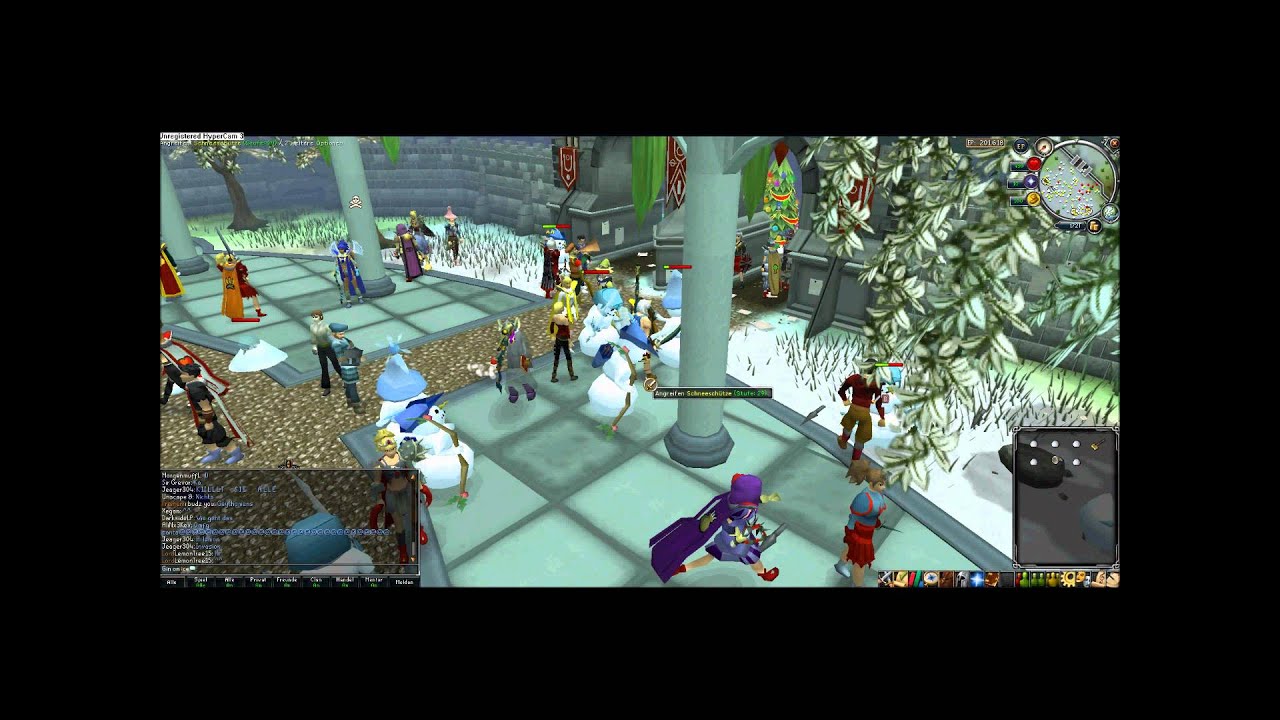 [Runescape] Snowman Invasion 27.12.2011 - YouTube