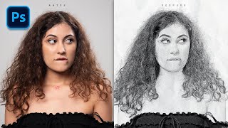 Efecto de Dibujo a Lápiz en Adobe Photoshop @pnctutoriales  screenshot 5