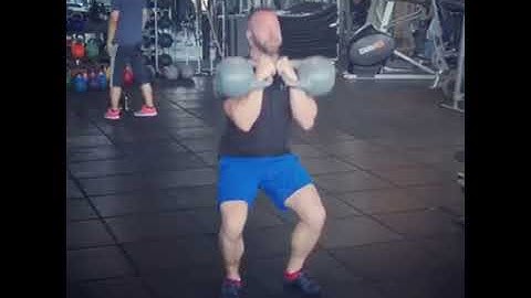 Kettlebell Front Squats - 2x36kg