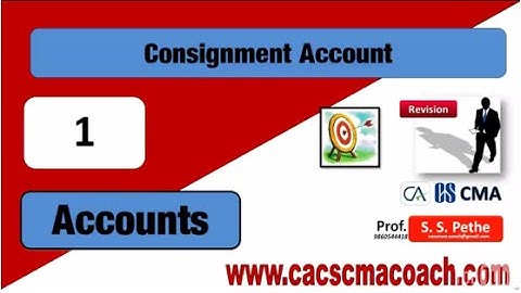 Consignment Account # 1