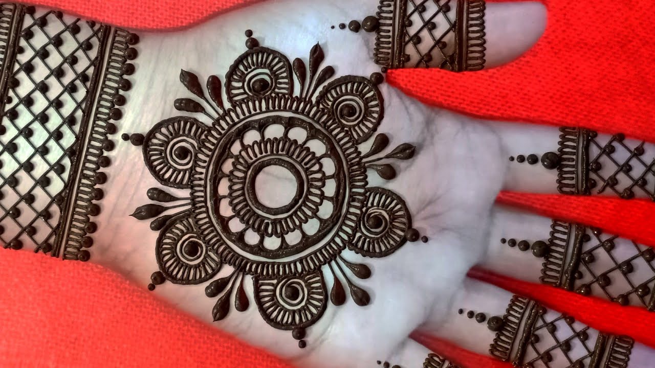 Simple Mehndi Boota Design | पीछे हाथ के लिए सिंपल और सरल मेहंदी बूटा 💥💥  - YouTube
