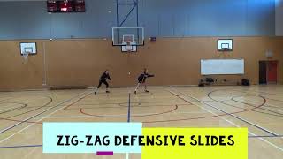 FOOTWORK: Zig-Zag Defensive Slides