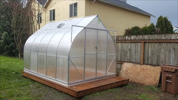 360organic Climapod Greenhouses Strong Aluminum frame and Polycarbonate