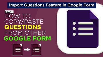 How to copy and paste questions from one Google form to another