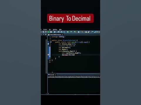 How to convert Binary to decimal? Binary | Decimal | Java | #coding # ...