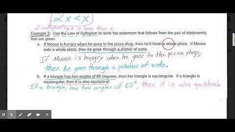 2.3 Apply Deductive Reasoning Video Lesson Geometry