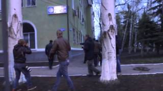 Штурм отделения милиции в Краматорске. 12.04.2014 #4