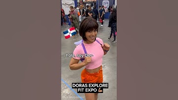 FIT EXPO 💪🏽💪🏽 Dora dies at the end ⚰️💀 #dora #dominicandora #fitexpo #calisthenics