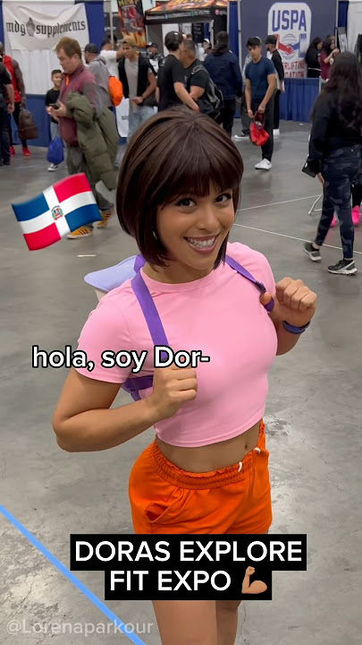 FIT EXPO 💪🏽💪🏽 Dora dies at the end ⚰️💀 #dora #dominicandora #fitexpo #calisthenics
