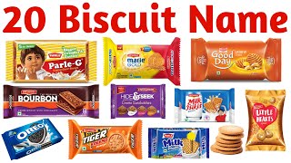 20 बसकट क नम सख बचच क लए Learn 20 Biscuit Names For Kids With Pictures And Sound