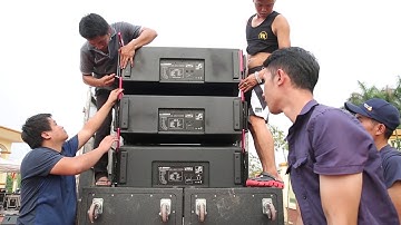 Dàn loa array siêu khủng VAS LA6 I Việt Mới