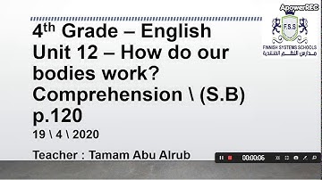 Video 18 \ 4th grade -  Unit 12 - Comprehension \ Part 1