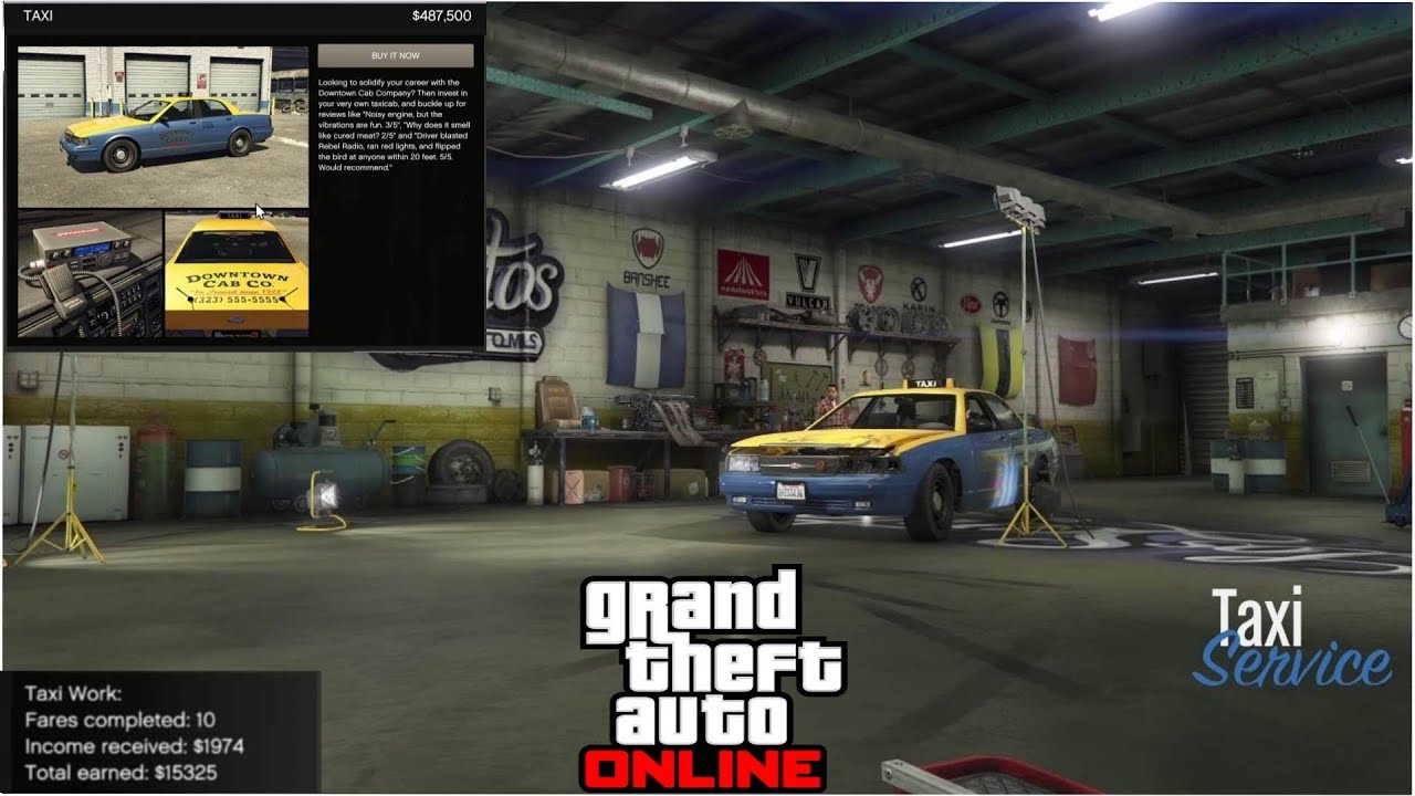 Taxi GTA V Online YouTube 