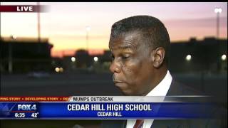 Mumps outbreak at Cedar Hill High School