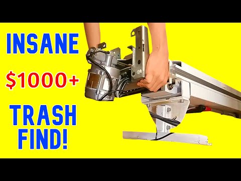 Moron Throws Away a HUGE $1000 Motorized Car Lift - Let's see what's inside!