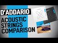 D'Addario Acoustic Guitar Strings Comparison | EJ16 vs XT vs XS