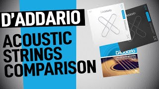 D'Addario Acoustic Guitar Strings Comparison | EJ16 vs XT vs XS