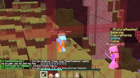 FutureRealms MinecraftTricker using killaura and Antiknockback