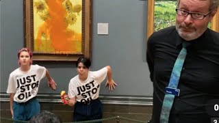 Leftist Protestors Destroy Van Gogh Masterpiece (host K-von cringes)