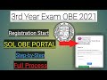 3rd year exam obe registration portal Start | Sol | Ncweb | Regular
