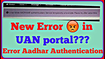 😡 Error while Aadhar authentication: Service temporarily unavailable Please try after some time
