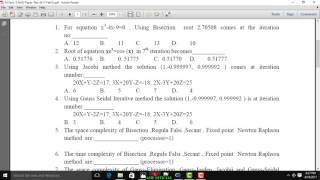 FIXED POINT ITERATION METHOD