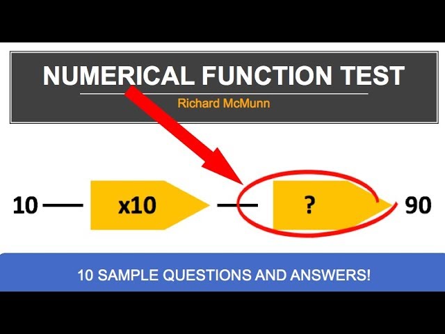 NUMERICAL REASONING TEST! (10 out of 10 PASS!)