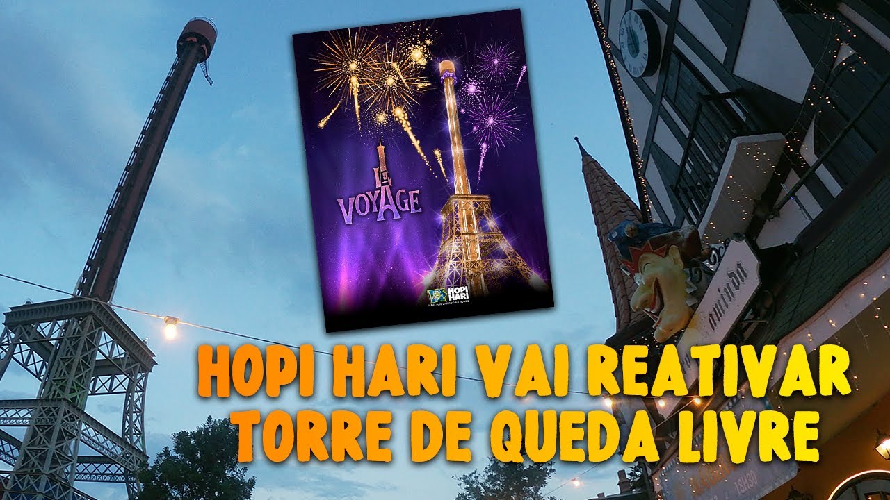 Fechada há 5 anos, Torre Eiffel do Hopi Hari volta em 1 ano; queda pode ser  de pé em 2018, Campinas e Região