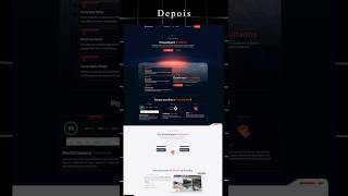 Antes e depois de alguns projetos.Qual você curtiu mais? #elementor  #landingpage #webdesign #figma