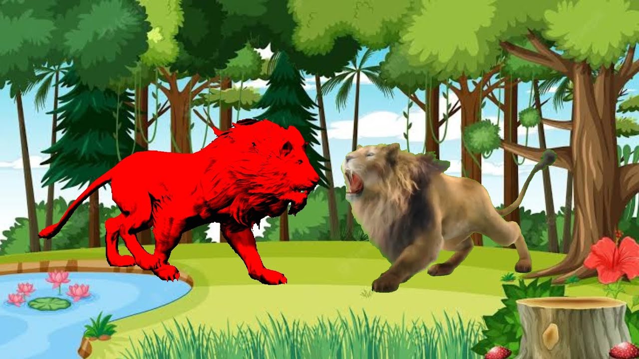 sher ki kahani | laal rang ka jaduai sher  | animal stories | New sher ki story