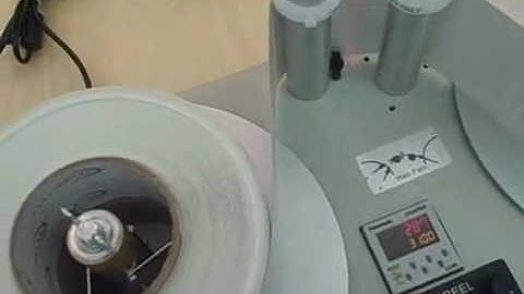 Microscan MS-3 Laser Barcode Scanner Integrated on Label Rewinder