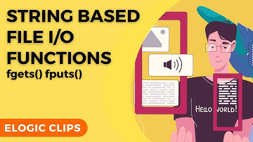 C_85 String Based File I/O Functions | fgets() fputs() | eLogic Classes