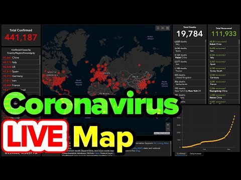 Coronavirus LIVE Map:  Live Stream Stats, Updates, Graph, World Map & Count