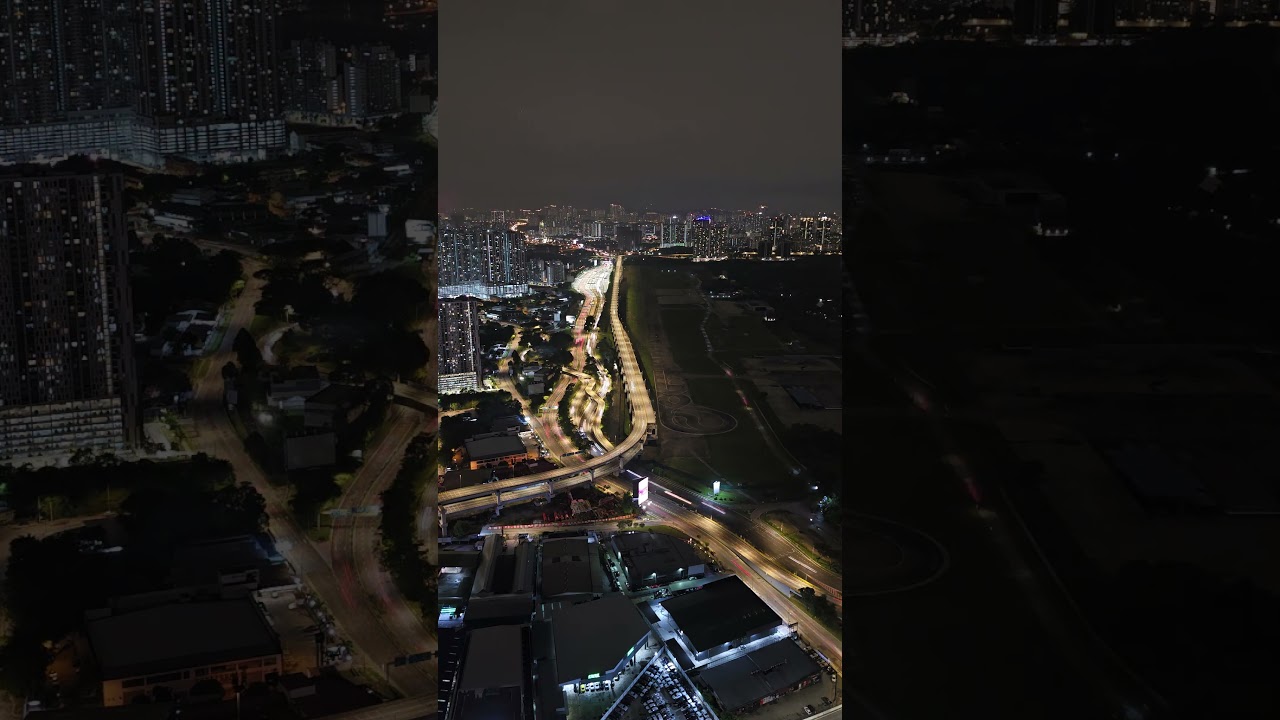 Kuala Lumpur city night time lapse. (10 Seconds) with lighting flashes