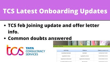 TCS February Joining & Onboarding Updates|| TCS latest onboarding updates || Common Queries answered