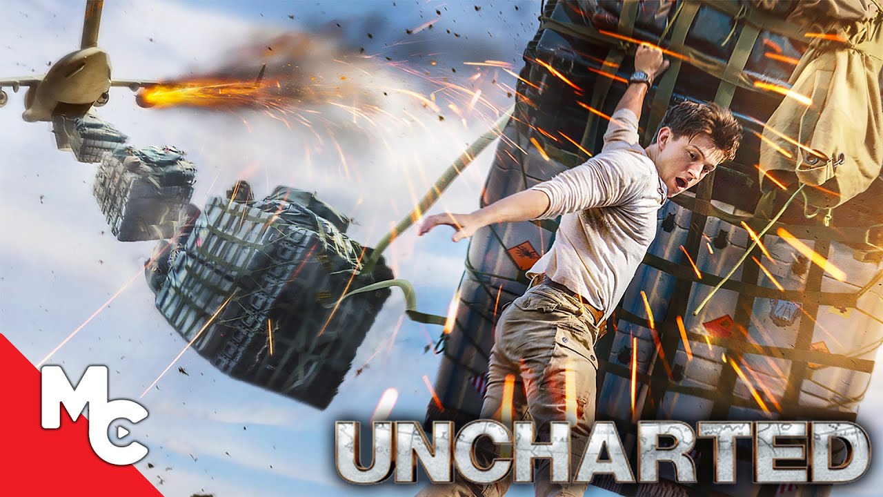 Uncharted Movie | Full Fighting In The Air Scene!! | Tom Holland | Mark Wahlberg
