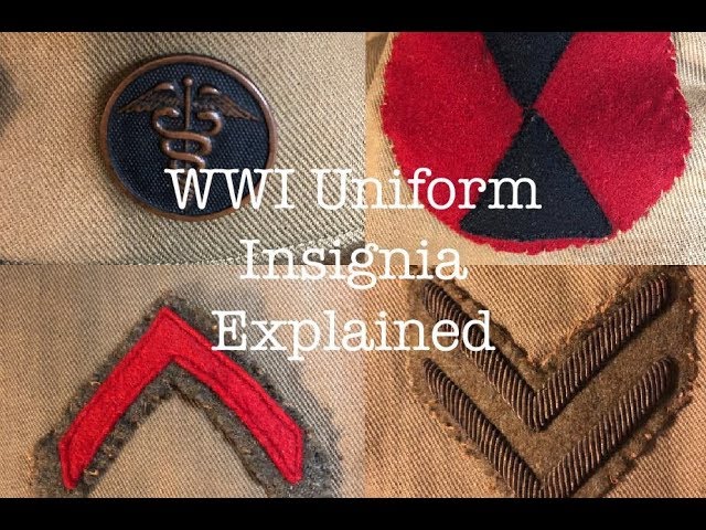 WWI Uniform Insignia Explained - YouTube