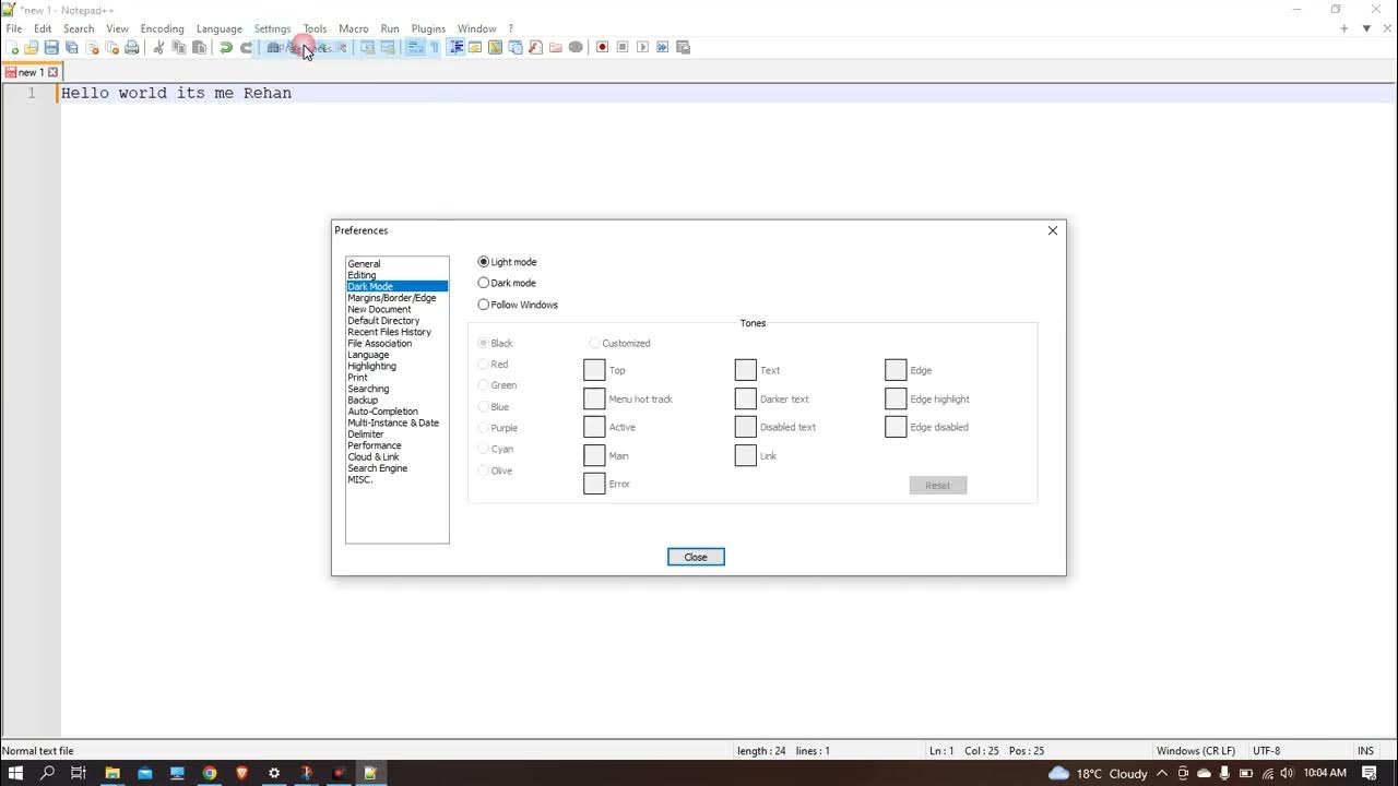 How to use dark mode in Notepad++ (Notepad plus plus) YouTube