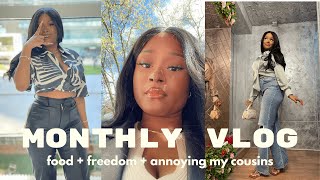 MONTHLY VLOG| APRIL - WE OUTSIDE! FOOD, FREEDOM AND ANNOYING MY COUSINS ✨