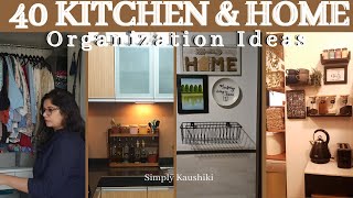 Transform Your Space with Clever Organizing Ideas | 40 Smart Kitchen and Home Organization Hacks